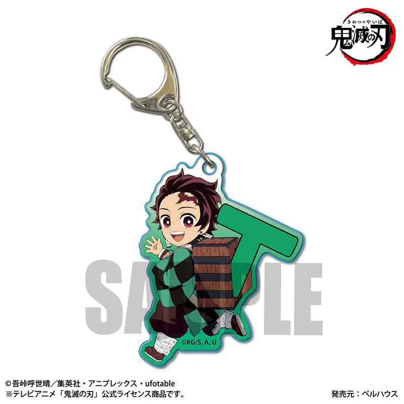 Demon Slayer: Trading Acrylic Keychains Alphabet Ver. Blind Box - 1 Unidade Aleatória